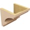 Ekena Millwork 9"W x 9"D x 9"H Wide Diane Rough Cedar Woodgrain TimberThane Corbel, Primed Tan CORUR09X09X09DIARCPR - alternate 3